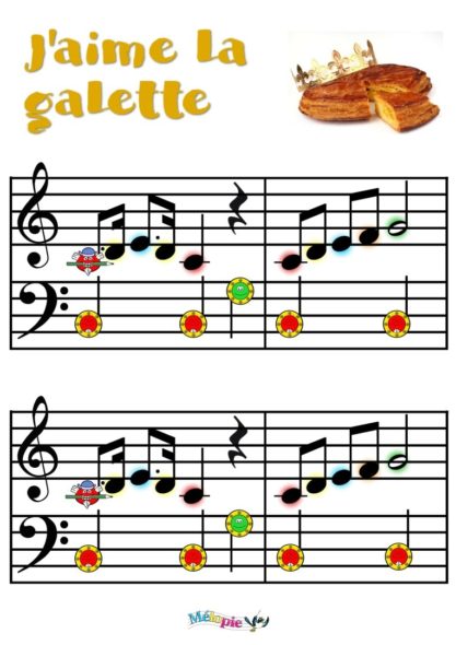 partition j'aime la galette