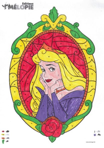 coloriage magique princesse