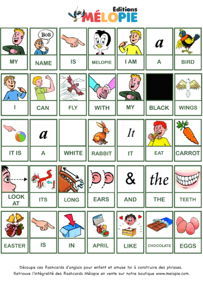 flashcards anglais enfant