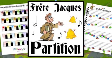 partition piano frere jacques