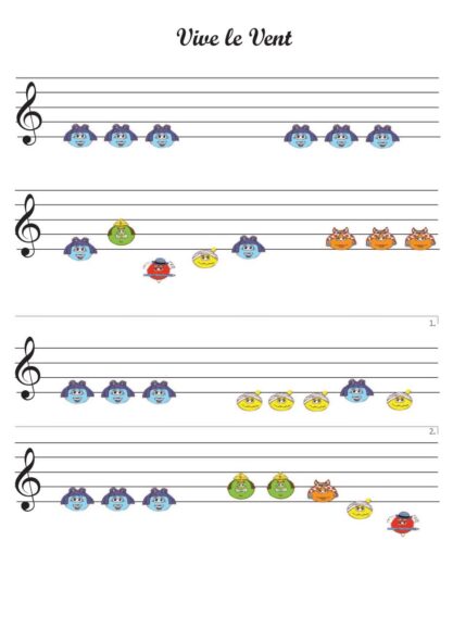 vive le vent partition